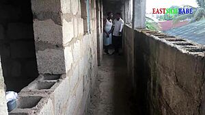 Wife Caught Bent Over Getting Pounded by Big Black Cock in Outdoor Creampie Frenzy!