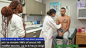 nurse angel ramirez humiliates patient with shaved pussy in latex gloves