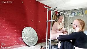 Metal-bound slave begs explosive orgasm now!