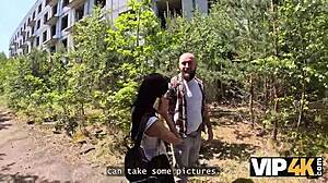 Vip4k Milena Ray Ditches BF for Stranger's Hardcore Public Pussy Pounding on Street