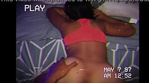 Real amateur Latina moans in found VHS tape
