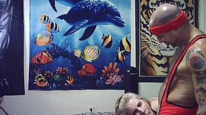 hey check behind the scenes wrestling man vs woman full nelson challenge... plus fun action