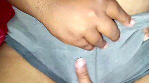 Yearning stepson caresses stepmom's throbbing monster cock amid her heaving big tits