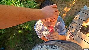 rubbing her panties got my horny stepsis craving that cumshot explosion