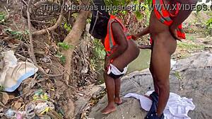 Huge BBW Ass Worshipped Backstage Outdoors