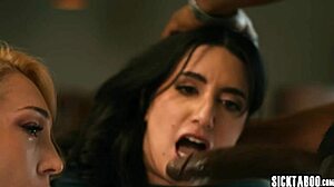 sharing my big tits arab milf sarah with blonde babe lickfest