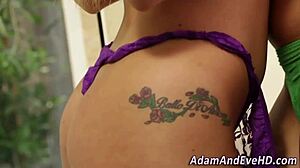 Showering lesbians finger pussies and eat out