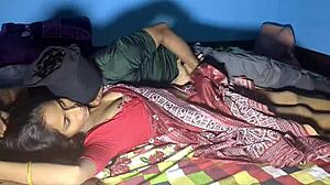 bangalore babe screams through first double penetration with monster cocks in bedroom bliss