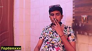 Stepsister's tight pussy shared with friend for cash as amateur Asian gets dominated roughly in bedroom roleplay