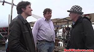 uhh stockinged dutch hooker gets her trimmed pussy pounded close up