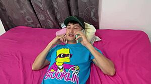 Colombian stepsister surprises with tight pussy creampie doggystyle deepthroat