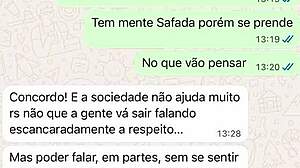 ei novata, olha o que o comedor fez comigo depois que você saiu... corno feliz?