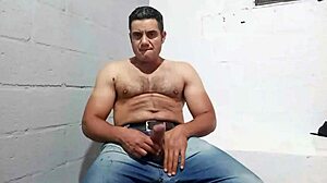 yuri gaucho strokes thick hairy cock to cum for follower