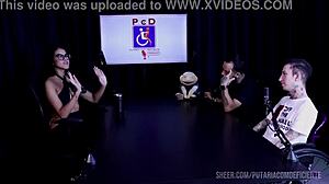 Want to see Bia Hot's naughty interview bursting with slutty fun on Porn Cast Brazil Part 3?