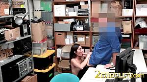 emily willis acts shy around the mall cop in full storyline