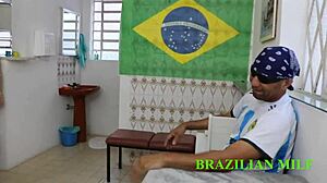 i fucked brazilian big ass milf in kitchen halftime