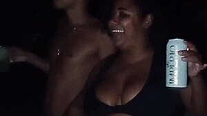 what hidden beach flashes does grazy sapeca unleash behind cameras in public cuckold show?