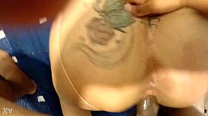 waking up to hot blonde milf bent over for bareback doggystyle ass gaping