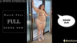 Hairy Pussy Amazon Delivers Big Black Cock Bareback Happy Ending Ride