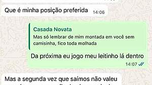 ei novata, olha o que o comedor fez comigo depois que você saiu... corno feliz?