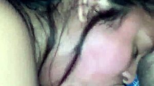 Tinder girl takes deepthroat face fuck creampie from dominant pov cock slave