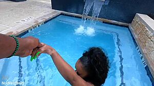 Ivy character takes huge black meat bareback shaking her big ebony ass