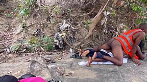 Huge BBW Ass Worshipped Backstage Outdoors