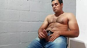 yuri gaucho strokes thick hairy cock to cum for follower