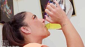 brutal anal assfucking with rimjob ass to mouth gape piss spew and messy face fucking violation