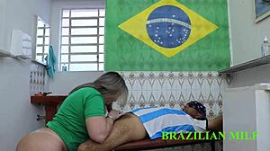 i fucked brazilian big ass milf in kitchen halftime