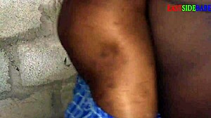 Wife Caught Bent Over Getting Pounded by Big Black Cock in Outdoor Creampie Frenzy!