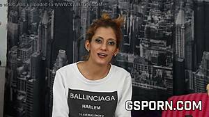 gabriela flores spills on her first machine session