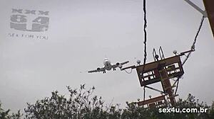 Luana Gaucha accepts cash to strip nude outdoors