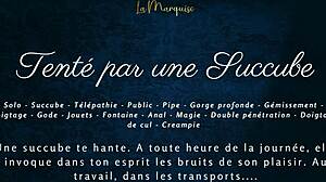 French Succubus Teases with Dirty Anal Talk Outdoors