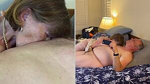 Granny Carmen Angel Deepthroats Cock in Homemade POV Close-Up