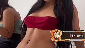 morenita colombiana teen flaunts her petite tits all natural and perky