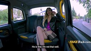 WOW Venezuelan Wife Rides Cabbie Cock Backseat Doggystyle Public!