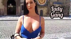 lady gang fucked deepthroated in shower gagging spitting cum