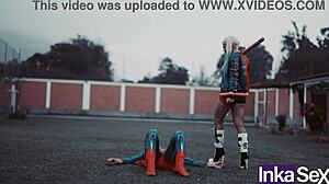 superman rams harley's bat up her tight ass