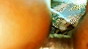 bhabhi moans deeply as devar fucks her big ass doggystyle with huge pussy lips spread