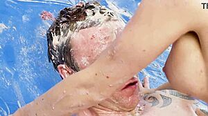 Squirting Sex Wrestling Ends In Blonde Cowgirl Ride And Sperm Dessert Lick Fest!