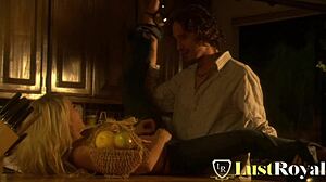 perfect blonde milf whore rides stiff cock hard, sucks deep before pussy cumshot