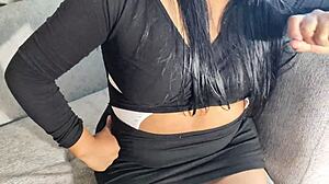 cute girl bends for deep anal creampie filling