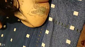 waking up to hot blonde milf bent over for bareback doggystyle ass gaping