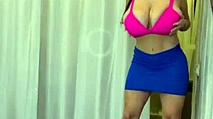 i spot this girl with huge natural tits at hotel and end up squeezing her juicy boobs hard