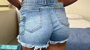 whoa this redhead's huge clit takes three cocks squirting wild