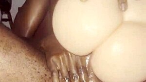 wanna see me destroy this new pussy toy with my huge black monster cock?