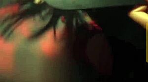 whoa this huge ass brunette bombshell dances insanely sexy at the club