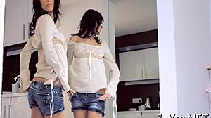 cute teen babe fingers tight wet pussy moaning horny with dildo deep inside