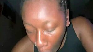 Teen neighbor hides sloppy deepthroat blowjob creampie from everyone next door